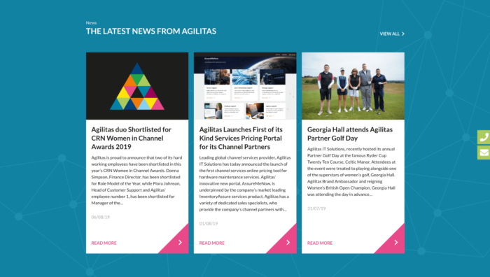 Agilitas Latest News Panels