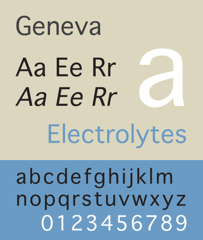 Geneva Typeface