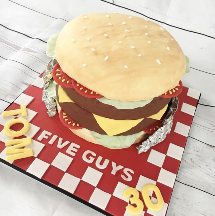 Five Guys Birthday Cake