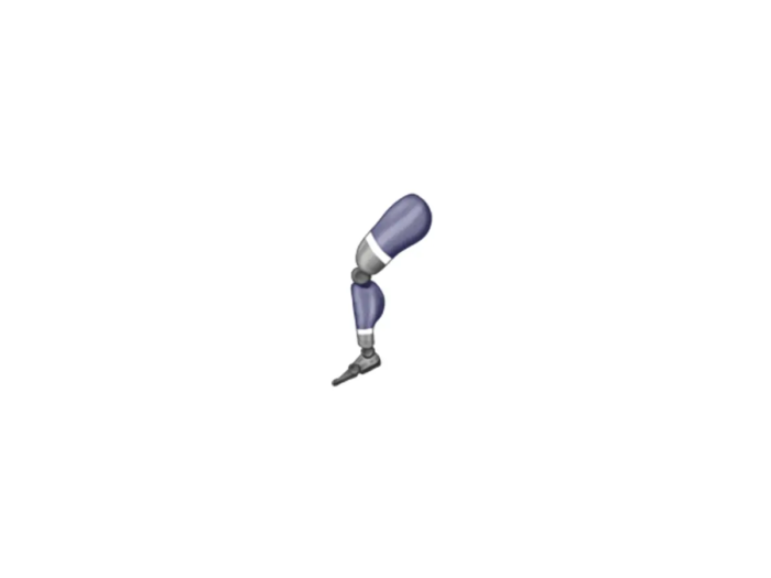 Prosthetic leg emoji (Courtesy: Emojipedia)