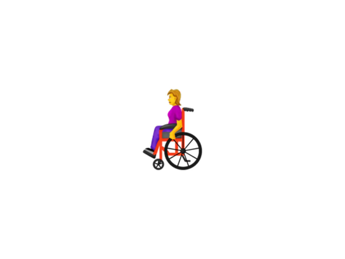 Wheelchair emoji (Courtesy: Emojipedia)