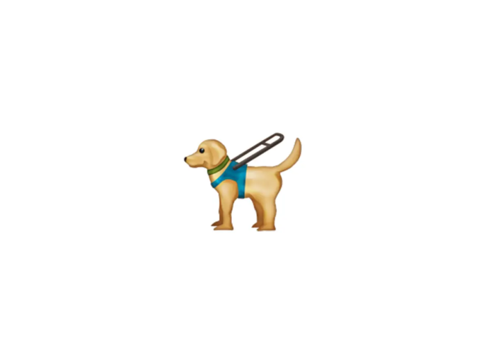 Guide dog emoji (Courtesy: Emojipedia)