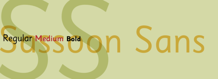 Sassoon Sans Typeface