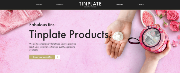 Tinplate Realism & Flat Design - Web Design Trends