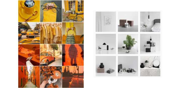 instagram colour grid